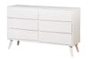 Cadelle White 6 Drawer Dresser