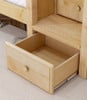 Hayes Natural Twin XL Loft Bed with Stairs Drawer Detail Room