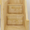 Hayes Natural Twin XL Loft Bed with Stairs Staircase Detail Room