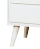 Cadelle White 4 Drawer Chest Leg Detail