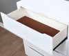 Cadelle White 4 Drawer Chest Drawer Detail