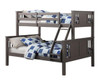 Barr Grey Twin over Full Bunk Bed