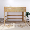 Becks Natural High Queen Loft Bed Front View Room