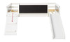 Jose Whitewash Twin Hideout Jr Loft Bed Front View