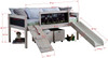 Jose Whitewash Twin Hideout Jr Loft Bed Dimensions