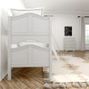 Mariah White Twin Size Bunk Beds for Girls End View Room