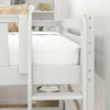 Crystal White High Queen Loft Bed Bed End Opening Detail Room
