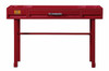 Shipping Container Red Metal Vanity Desk front