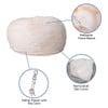 White Faux Fur Bean Bag Chairs for Teens Details