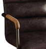 Antonio Leather Executive Office Chair Malted Ebony detail