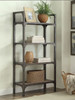 Karl Driftwood Metal and Wood Bookcase lifestyle