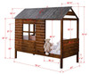 Wilder's Twin Size Log Cabin Bed Dimensions