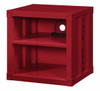Shipping Container Red Metal Nightstand