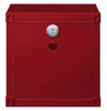 Shipping Container Red Metal Nightstand back