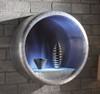 Malcolm Vintage Aluminum Wall Rack with LED Light lifestyle