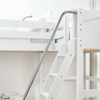 Hillcrest White High Corner Beds Angled Ladder Detail shown with Panel Ends Room