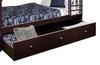 Lanier Espresso Optional Twin Storage Trundle shown with Dividers
