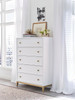 Antoinette White and Gold Chest of Drawers Room