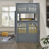 Brockton Gray Twin XL Bunk Beds End View Room