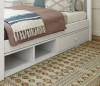 Lily White Optional Single Under Bed Storage Cubby x2 Angled View Room
