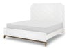 Antoinette White and Gold Queen Bed Frame