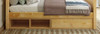 Devon's Natural Optional Single Under Bed Storage Drawer and Cubby Front View Room