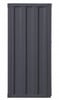 Shipping Container Gray Metal Chest Side View