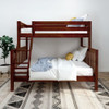 Theo Chestnut Twin over Queen Bunk Bed Front View Room
