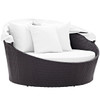 South Beach Patio Canopy Day Bed White Retracted