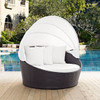 South Beach Patio Canopy Day Bed White Poolside