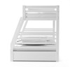 Paisley White Twin over Full Bunk Beds with Storage  Side View