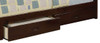 Trevor Espresso Twin over Queen Bunk Bed with Drawers Drawer Detail