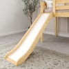 Decorah Natural Low Loft Bed with Slide and Stairs Slide Detail