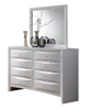 Manville White 8 Drawer Dresser shown with Optional Manville White Rectangle Mirror