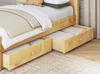Lingo Natural Optional Single Under Bed Storage Drawer x2 Angled View Room