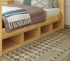 Lingo Natural Optional Single Under Bed Storage Cubby x2 Angled View Room