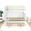 Lily White Twin XL Bunk Beds Top Front Room
