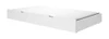 Menora White Optional Twin XL Storage Trundle with Mattress