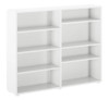 McQwinn White 8 Shelf Bookcase for Full Size