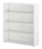 McQwinn White 4 Shelf Bookcase for Twin Size