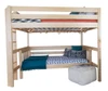 Becks Natural Queen Loft Bed with Daybed