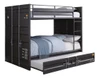 Shipping Container Full Size Gray Metal Bunk Beds