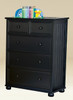 Eberhardt Black Chest of Drawers Room