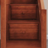 Decorah Chestnut Low Loft Bed with Slide and Stairs Stair Detail