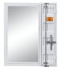 Shipping Container White Metal Vanity Mirror