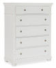 Selena White Chest of Drawers