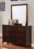 Lawrence Dark Cherry Kids Mirror shown with Optional Dresser Room