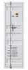 Shipping Container White Metal Wardrobe Front View