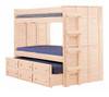 Haverhill Unfinished Twin Bunk Bed with Trundle