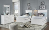 Selena White Twin and Full Size Beds shown with Optional Set of 2 Under Bed Storage Drawers Room